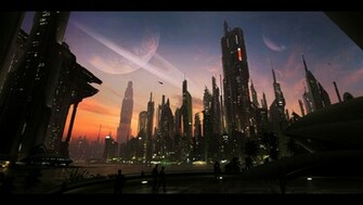 Cityscapes Futuristic Wallpaper