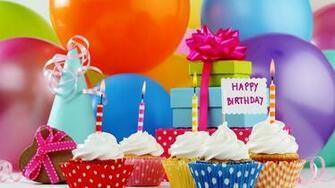 BirtHDay Cupcakes HD Wallpaper Stylish