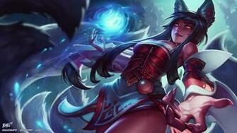 Ahri League Of Legends Fan Splash By Knkl