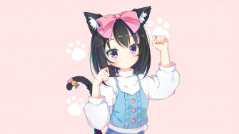 Wallpaper Elf Ears Anime Girl Cute 4k