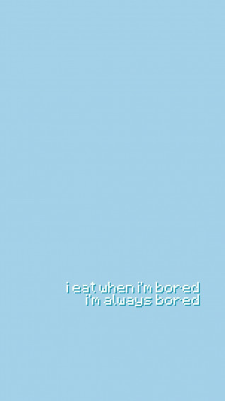 Horizontal Pastel Blue Aesthetic Wallpaper