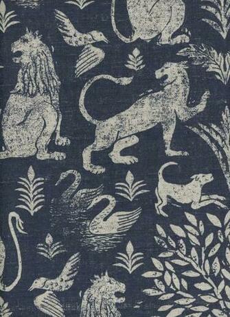 City Of Lions Lindsay Alker Fabrics Wallpaper Hand