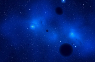 Blue Space Wallpaper