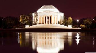 Thomas Jefferson Memorial At Night 4k HD Desktop Wallpaper For
