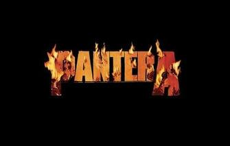 Wallpaper Pantera Band Metal Logo Burning Flame Music
