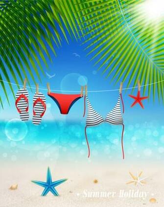 Vintage Summer Background Art Vector Background HD