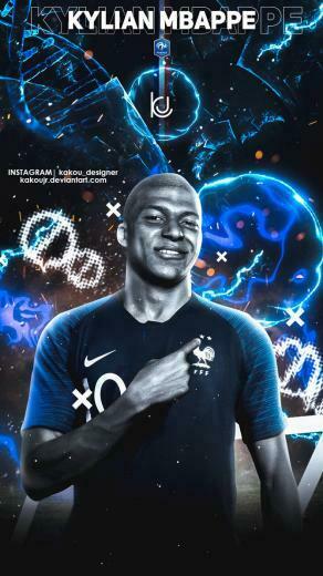 Kylian Mbappe Phone Wallpaper By Kakoujr