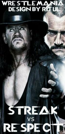Cm Punk Vs The Undertaker By Rijulwallpaper