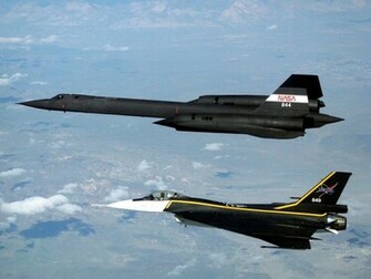 Blackbird And F16xl Military Plane Wallpaper On This