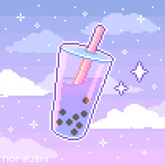 Boba Tea Pixel Wallpaper