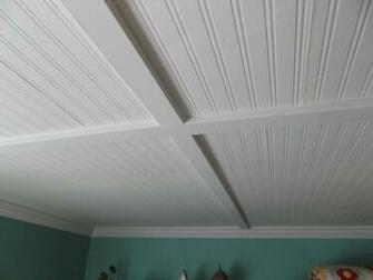 Then We Put Up Small X3 Beams To Hide The Seams