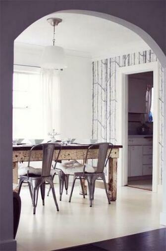 Trees Wallpaper Dining Room Redo