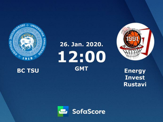 Bc Tsu Energy Invest Rustavi Live Score Video Stream And H2h