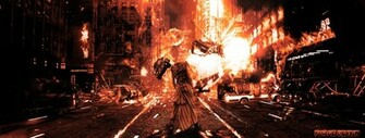 Fire Destruction Wallpaper