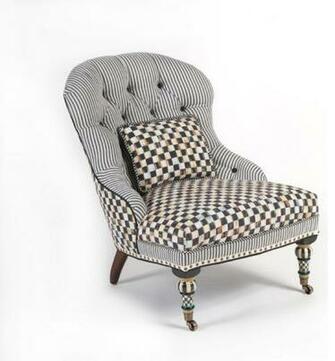 Courtly Check Underpinnings Accent Chair Mackenzie Childs Eclectic