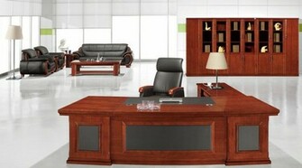 Office Desk Bookcase And Sofa