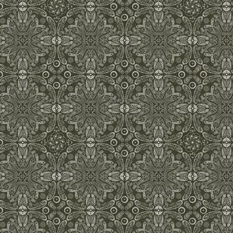 Paisley Medallion Gray Wall Art Contemporary Wallpaper By