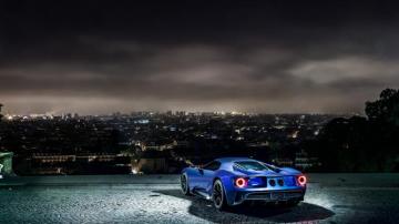 Wallpaper Ford Gt Supercar Concept Blue Sports Car Luxury