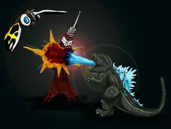 Chibi Godzilla Vs Mothra By Natsuakai