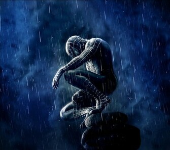 Android Mobile Phone Wallpaper HD Spiderman Rain