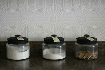 Paintable Punched Tin Wallpaper As A Back Splash