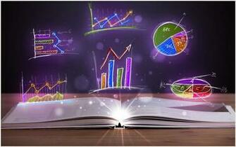 Stock Graphs Vector Art Wallpaper