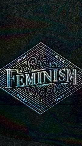 Punk Rock Feminism Desktop Wallpaper Lockscreen Vichcraft