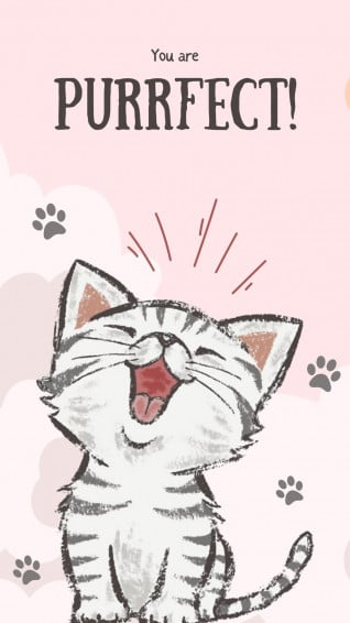 Customizable Cat Phone Wallpaper Templates