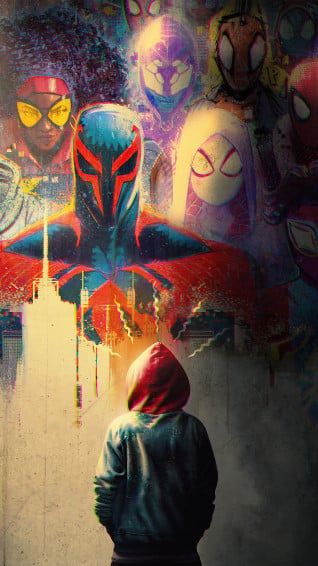 Spider Man Across The Spiderverse Mobile Background 4k R