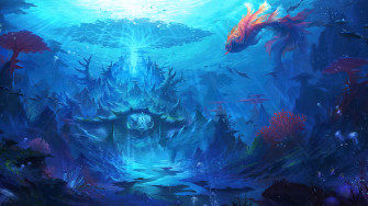 Underwater Fantasy Scenery 4k Wallpaper