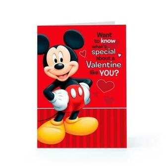 Cute Mickey Mouse Happy Valentines Day Pictures Card
