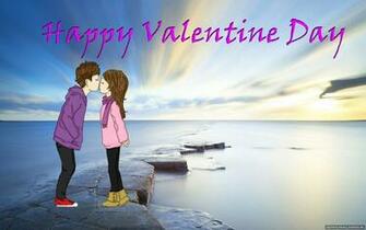 Valentine Kissing Couple Wallpaper New HD