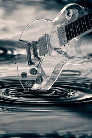 Gitara Voda Prozrachnost Mobile Wallpaper Music