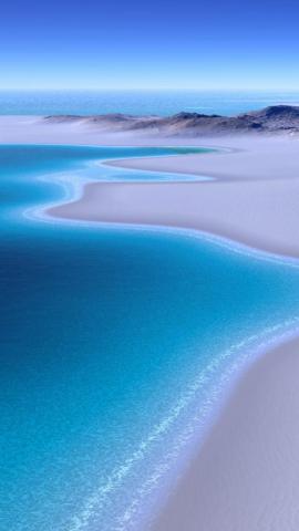 Beach Island iPhone Wallpaper