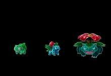 Pokemon Landscapes Trees Forest Bulbasaur Artwork Bushes