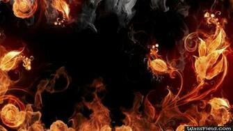 Artistic Fire Elemental Abstract Wallpaper Art