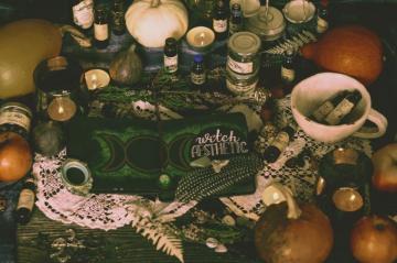 Green And Black Labeled Bottle Photo Pumpkin Image