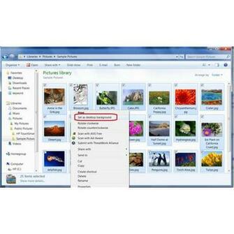 Create Desktop Wallpaper Slideshow Windows Vista