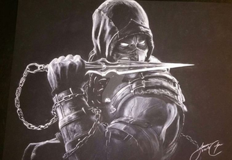 Mkx Scorpion Iportraitart By Sasuke Kazama