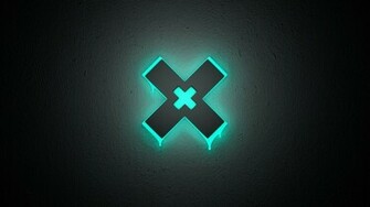 Neon X Black 3d Abstract HD Wallpaper Desktop