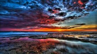 Wallpaper Background Landscape Colorful