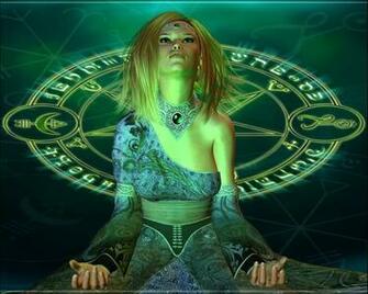 Satanic Female Witch Computer Wallpaper Desktop Background