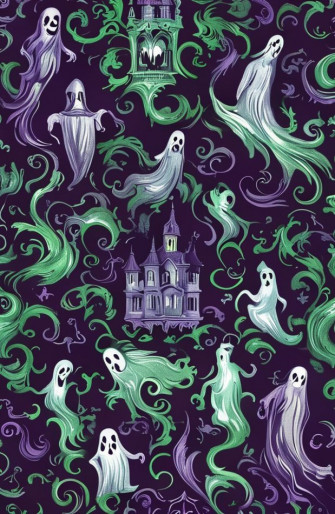 Disney Haunted Mansion Wallpaper Stencil