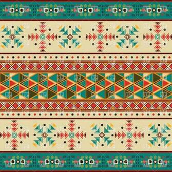 Seamless Tile With Navaho Pattern Royalty Vector