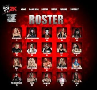 Wwe Monday Night Wars Roster By Dcfan08