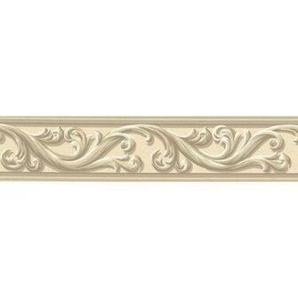 Waverly Architectural Scroll Wall Border Beige Inch Wide