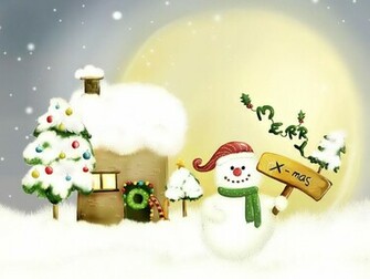 Christmas Snowman Wallpaper