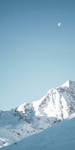 Gletscher Berge Landschaft Blauer Himmel Sonniger Tag Natur