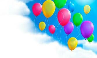Desktop Wallpaper Toy Balloon Sky Clouds