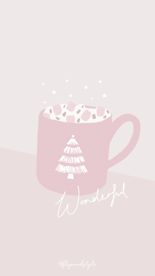 Pink Christmas Wallpaper